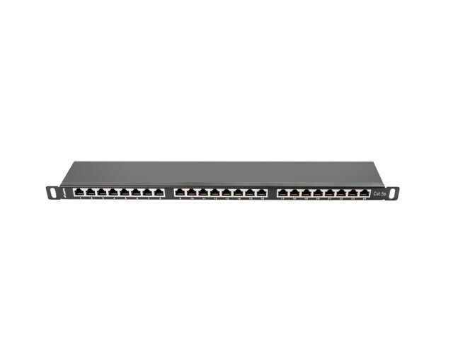 Lanberg Patch Panel 24 Port 0.5u 19” Cat.5e Shielded Black - Image 3