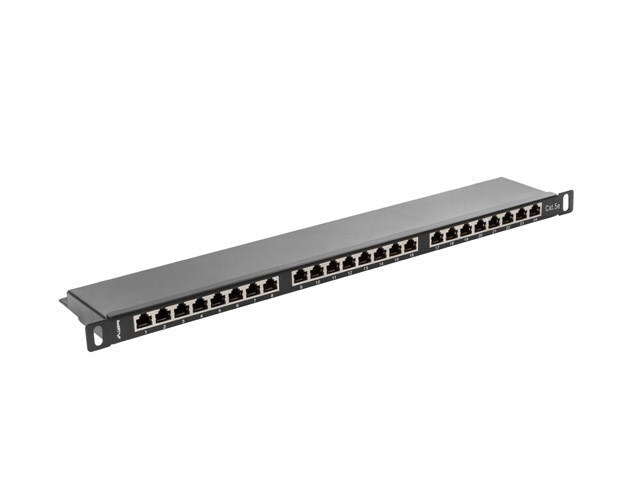 Lanberg Patch Panel 24 Port 0.5u 19” Cat.5e Shielded Black - Image 4