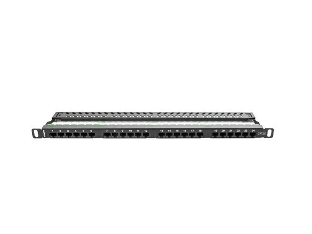 Lanberg Patch Panel για Rack 1U 19" 24 Θυρών Μαύρο - Image 3