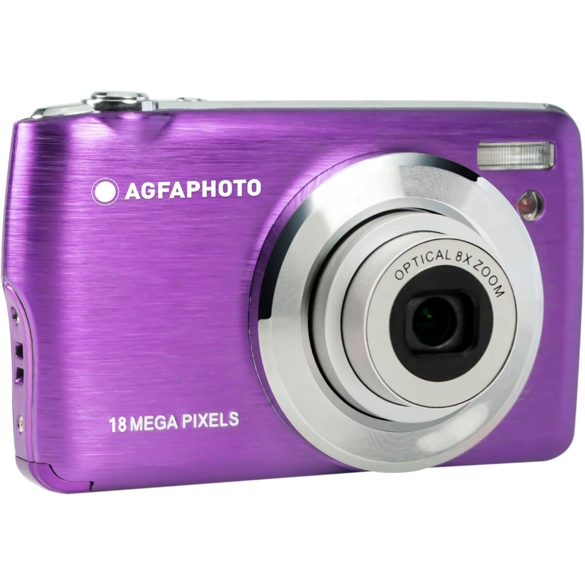 AgfaPhoto Realishot DC8200 Compact Φωτογραφική Μηχανή 18MP Οπτικού Ζουμ 8x με Οθόνη 2.7" και Ανάλυση Video Full HD (1080p) Κόκκινη