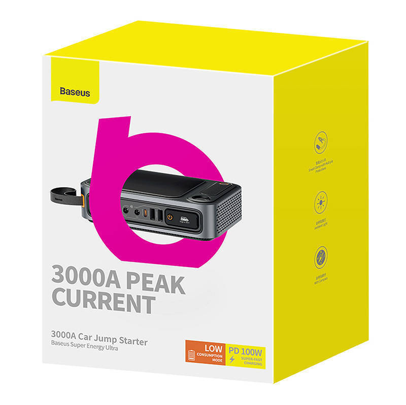 Baseus Super Energy Ultra Φορητός Εκκινητής Μπαταρίας 26800mAh - Image 7