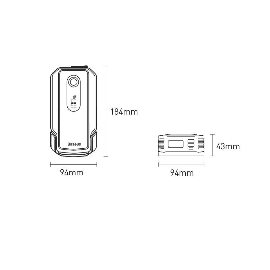 Baseus Super Energy Max Φορητός Εκκινητής Μπαταρίας 20000mAh 12V - Image 9