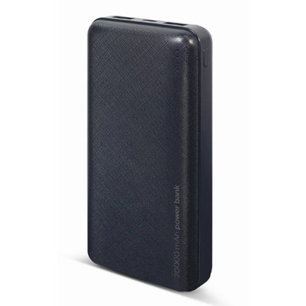Gembird PB20-02 20000mAh 12W Μαύρο
