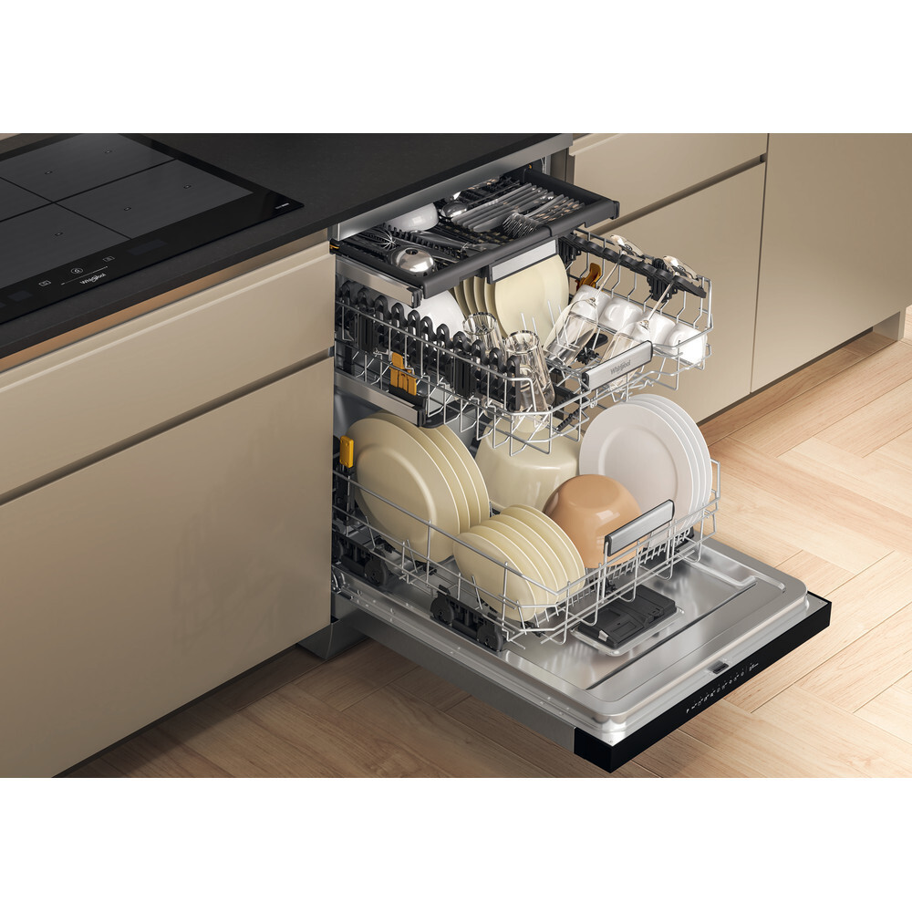 Whirlpool Ελεύθερο Πλυντήριο Πιάτων για 15 Σερβίτσια PowerClean Pro Π60xY85εκ. Inox W7F HP43 X - Image 4
