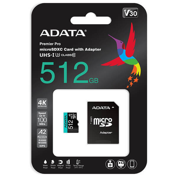 Adata High Endurance microSDXC Class 10 U3 V30 A2 UHS-I