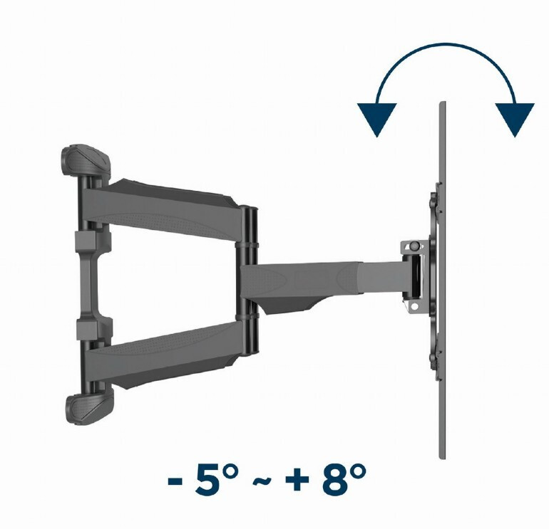 Gembird WM-75ST-01 Βάση Τηλεόρασης Τοίχου έως 75" και 45.5kg - Image 3