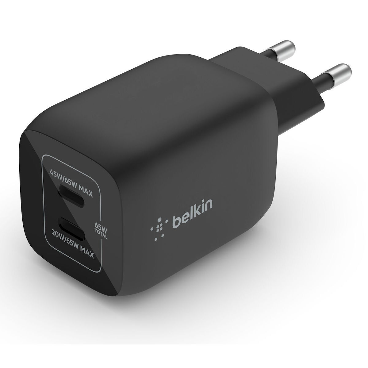 Belkin Φορτιστής Χωρίς Καλώδιο με 2 Θύρες USB-C 65W Power Delivery Μαύρος (Boost Charge Pro) - Image 3