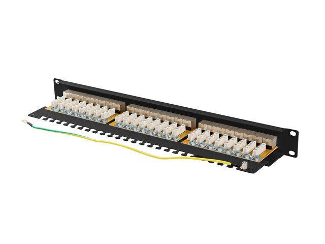 Lanberg Patch Panel Shielded για Rack 1U 19" 24 Θυρών cat6a Μαύρο - Image 6