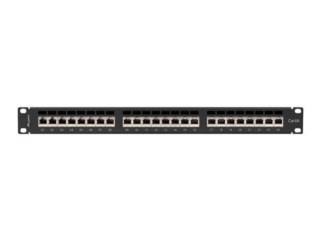 Lanberg Patch Panel Shielded για Rack 1U 19" 24 Θυρών cat6a Μαύρο - Image 5
