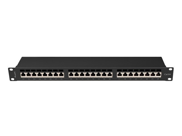 Lanberg Patch Panel Shielded για Rack 1U 19" 24 Θυρών cat6a Μαύρο - Image 2