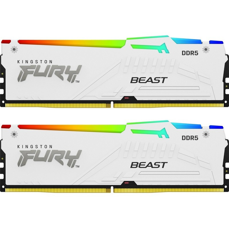 Kingston Fury Beast RGB 64GB DDR5 με 2 Modules 2x32GB - Image 2