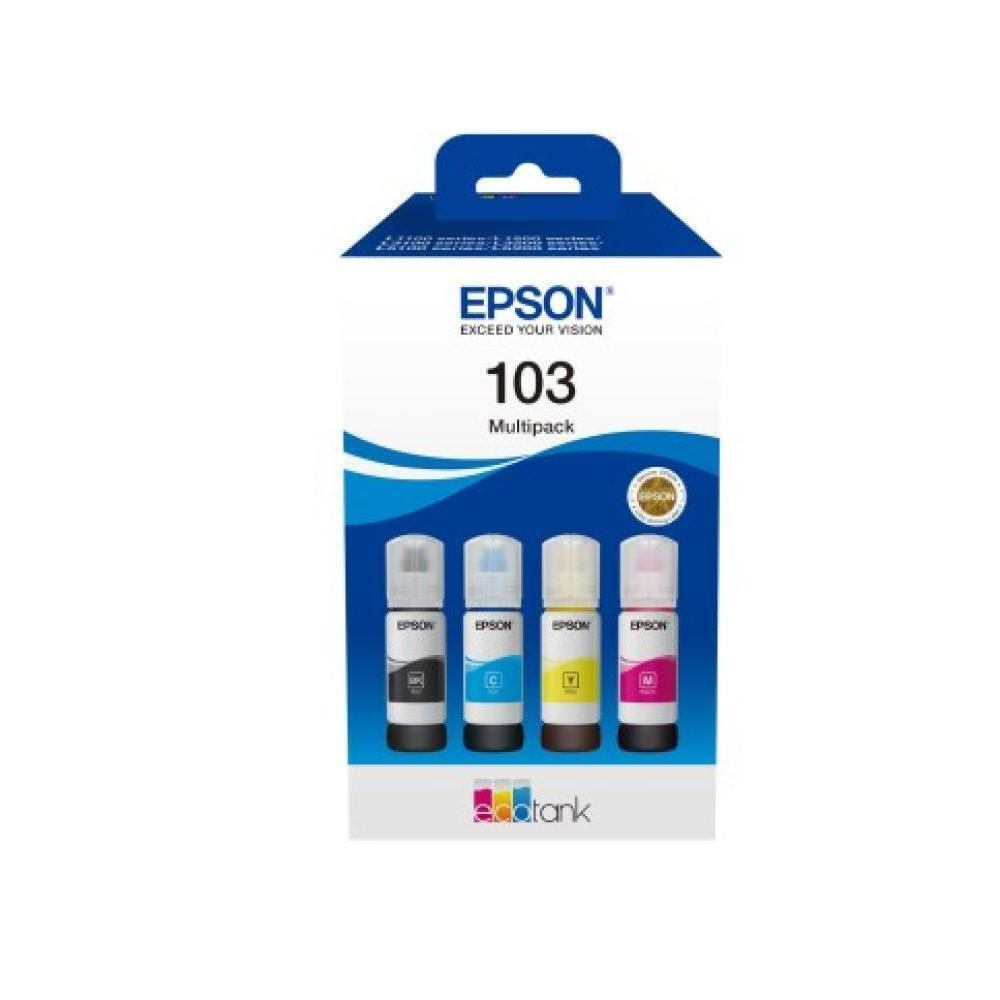 Epson 103 Γνήσιο Πακέτο 4 Μελανιών Εκτυπωτή InkJet Κίτρινο / Κυανό / Ματζέντα / Μαύρο (C13T00S64A) - Image 3
