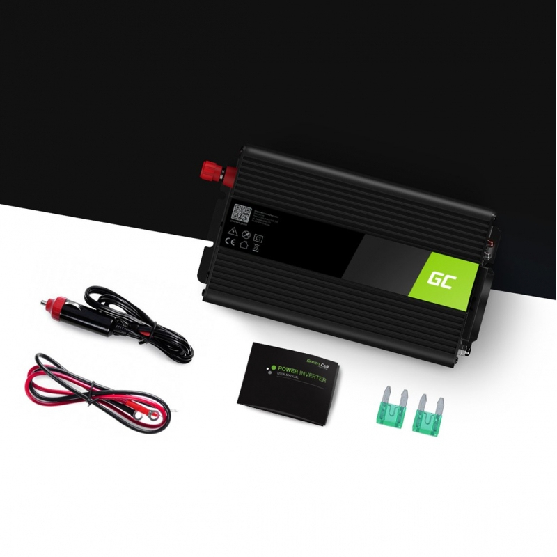 Green Cell Inverter Αυτοκινήτου 500W για 12V DC με 1xUSB - Image 3