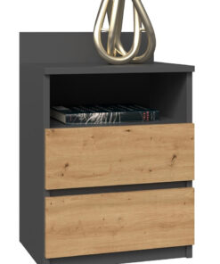 Κομοδίνο M1 Ξύλινο Oak 40x32x59cm