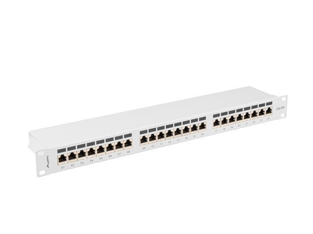 Lanberg Patch Panel για Rack 1U 19" 24 Θυρών cat6a Γκρι - Image 5