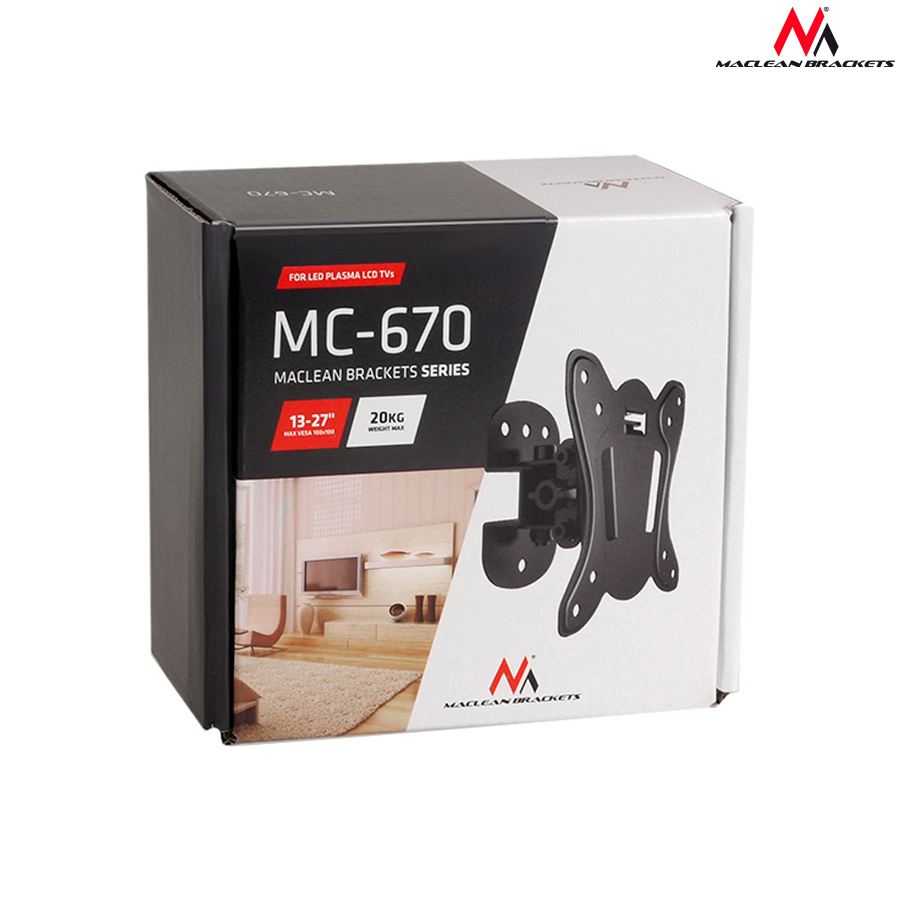 Maclean Energy MC-670 Επιτοίχια έως 27" και 20kg - Image 11
