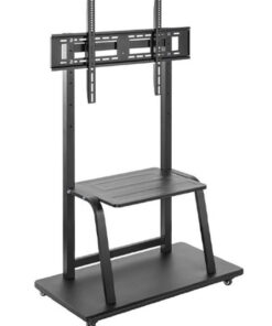 Gembird TVS-100F-01 Βάση Τηλεόρασης Δαπέδου έως 100" και 150kg Μαύρο