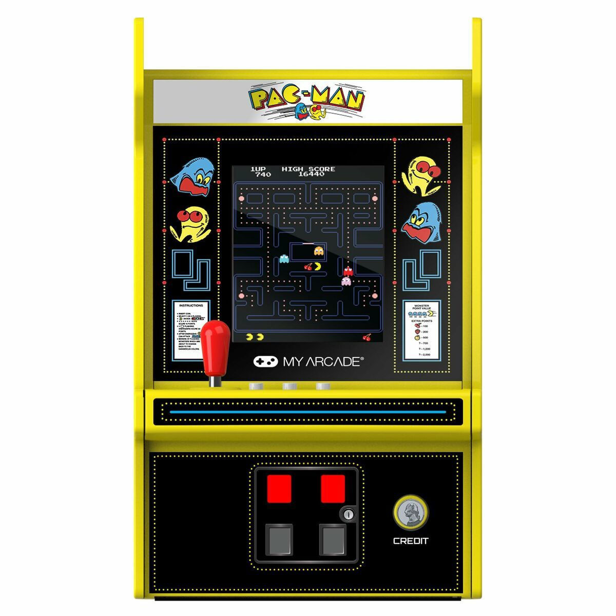 My Arcade Micro Player PRO - Pac-Man (EN-FR) Ηλεκτρονική Παιδική Ρετρό Κονσόλα - Image 2