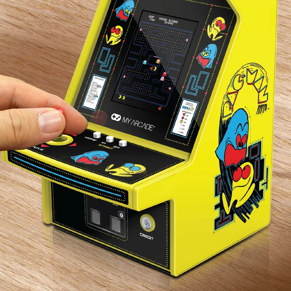 My Arcade Micro Player PRO - Pac-Man (EN-FR) Ηλεκτρονική Παιδική Ρετρό Κονσόλα - Image 3