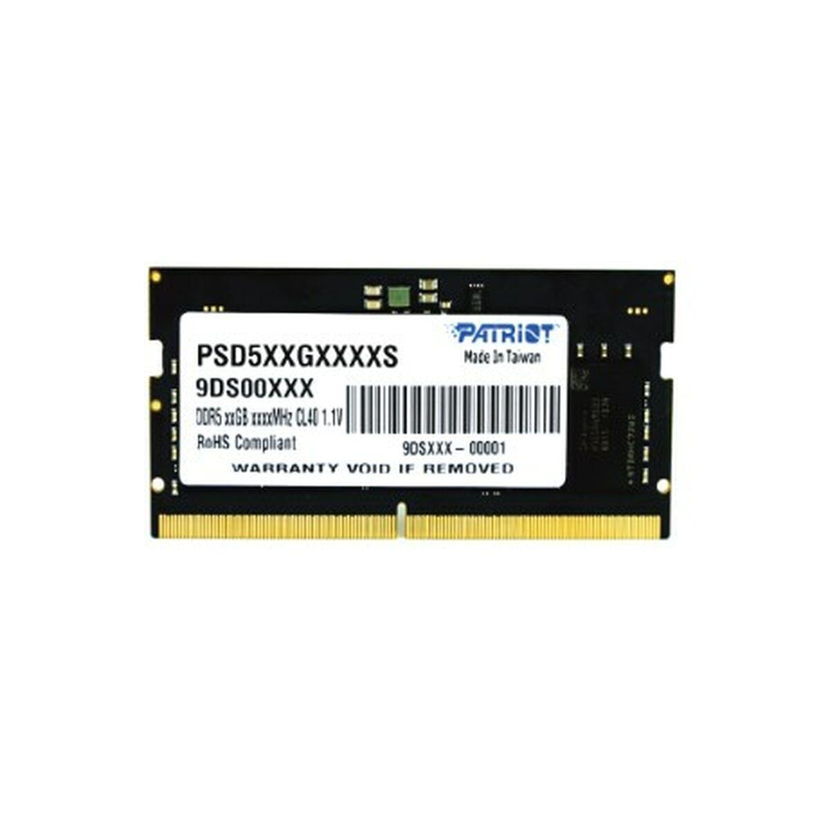 Patriot Signature DDR5 με Module 1x16GB και Ταχύτητα 4800 για Laptop PSD516G480081S