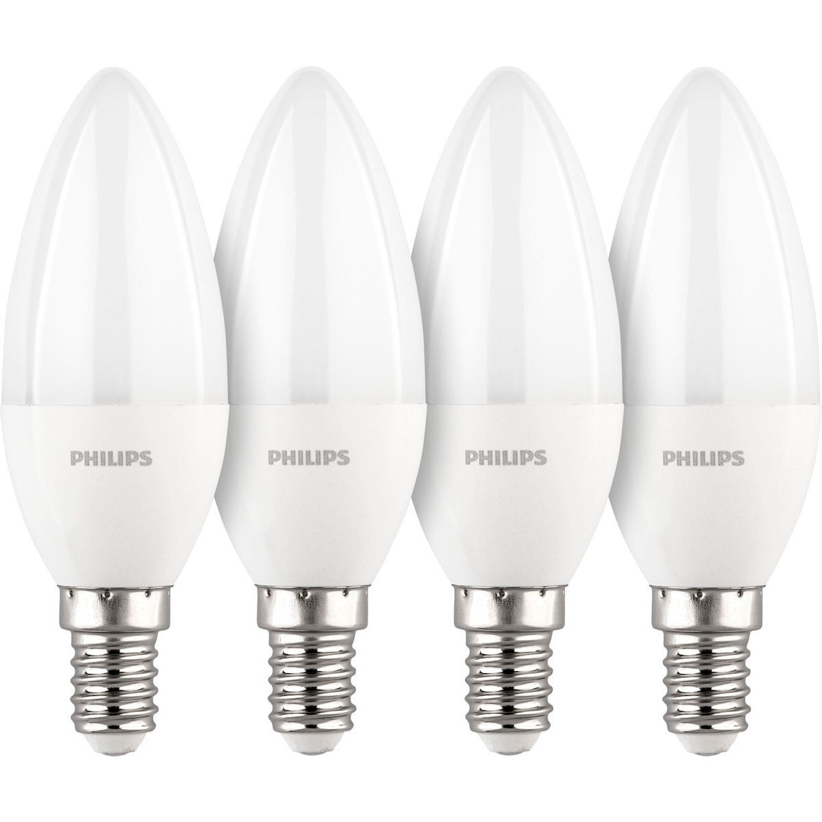 Philips Λάμπες LED 40W για Ντουί E14 Φυσικό Λευκό 4τμχ