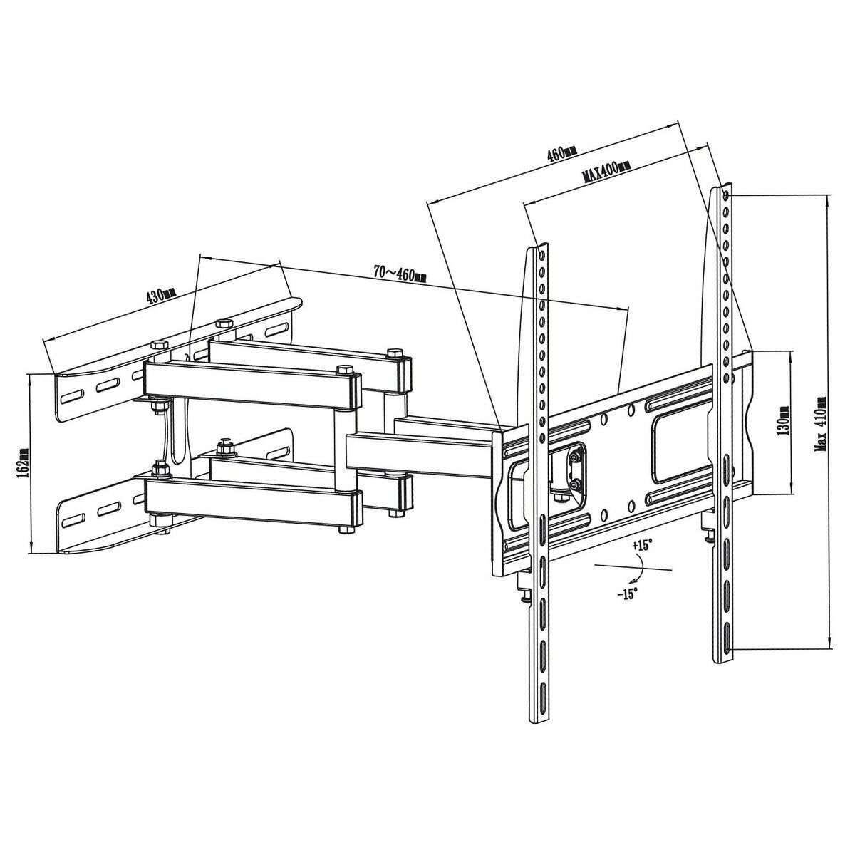 Maclean Energy MC-760 Επιτοίχια έως 55" και - Image 4
