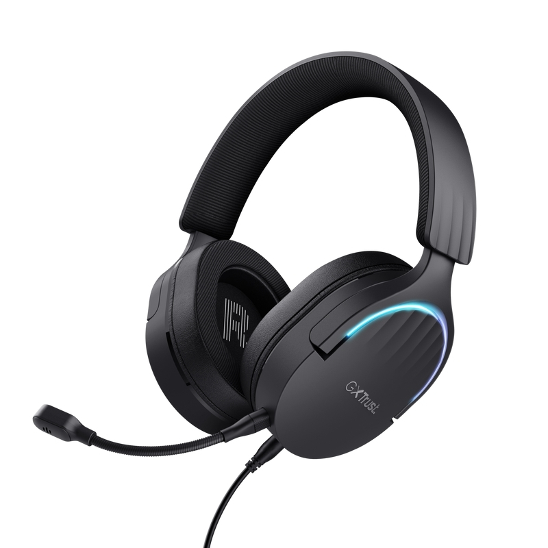 Trust GXT490 Fayzo Over Ear Gaming Headset με σύνδεση USB Black for PS4 / PS5