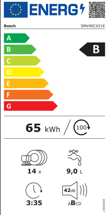 Bosch Πλήρως Εντοιχιζόμενο για 14 Σερβίτσια Π59.8xY81.5εκ. SMV4ECX21E - Image 9