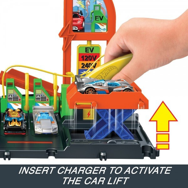 Hot Wheels Σταθμός Καυσίμων Σταθμός Φόρτισης Οχημάτων για 4+ Ετών - Image 3