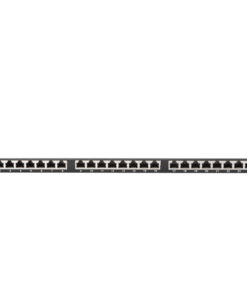 Lanberg Patch Panel για Rack 0.5U 24 Θυρών cat6 Μαύρο