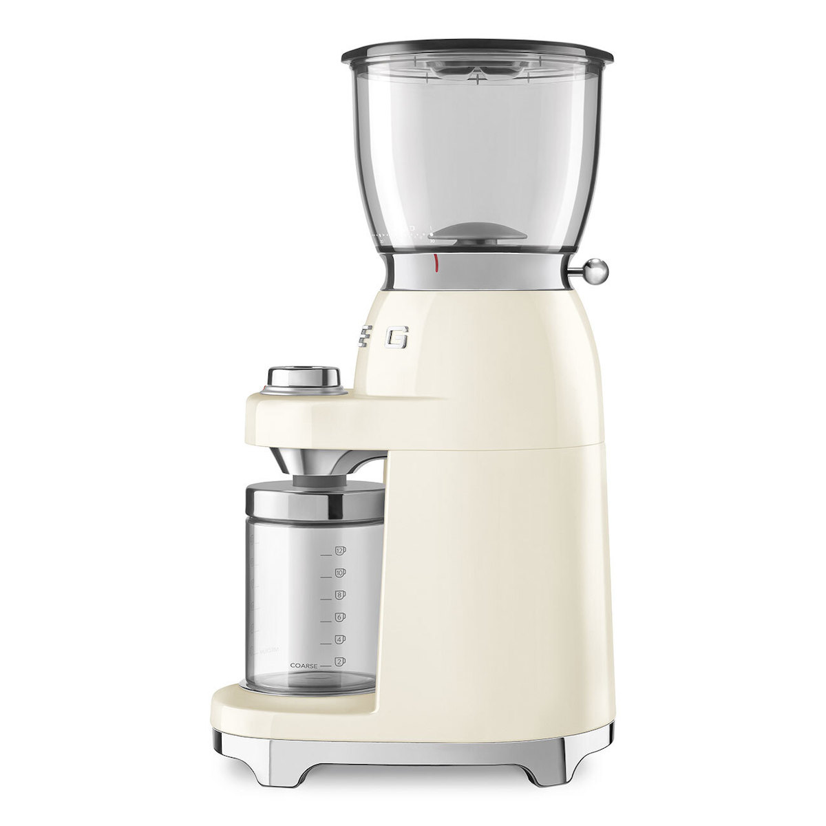 Smeg CGF11CREU Ηλεκτρικός Μύλος Καφέ 150W με Χωρητικότητα 350gr και 30 Επίπεδα Άλεσης Μπεζ - Image 2