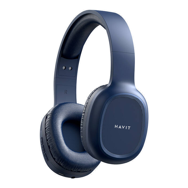 Havit H2590BT Pro Ασύρματα / Ενσύρματα Over Ear Ακουστικά με Ραδιόφωνο με 4 ώρες Λειτουργίας Μπλε
