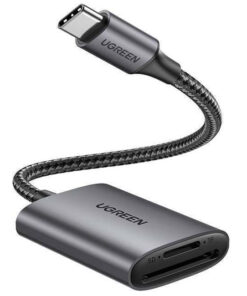 Alternative view of Ugreen CM401 Card Reader Type-C για SD/microSD Γκρι