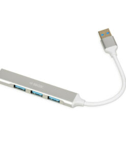 iBox USB 2.0 Hub 4 Θυρών με σύνδεση USB-A Λευκό