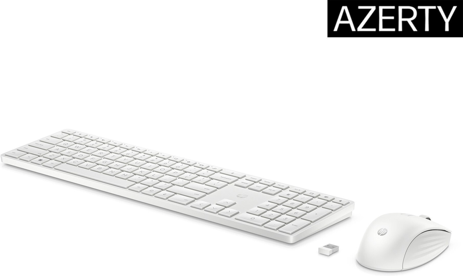 HP 650 Ασύρματο Σετ Πληκτρολόγιο & Ποντίκι Αγγλικό US Λευκό - Image 4