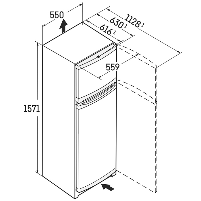 Liebherr Δίπορτο 234lt Inox CTele 2531 - Image 5