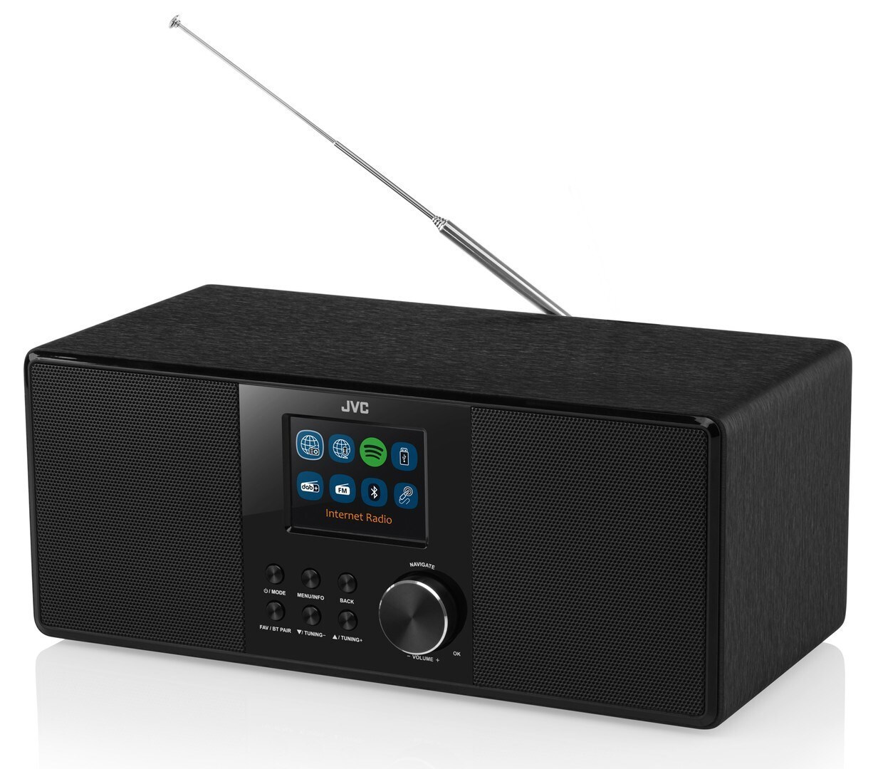 JVC RA-E981B Επιτραπέζιο Ραδιόφωνο Ρεύματος DAB+ με Bluetooth και USB Μαύρο - Image 4