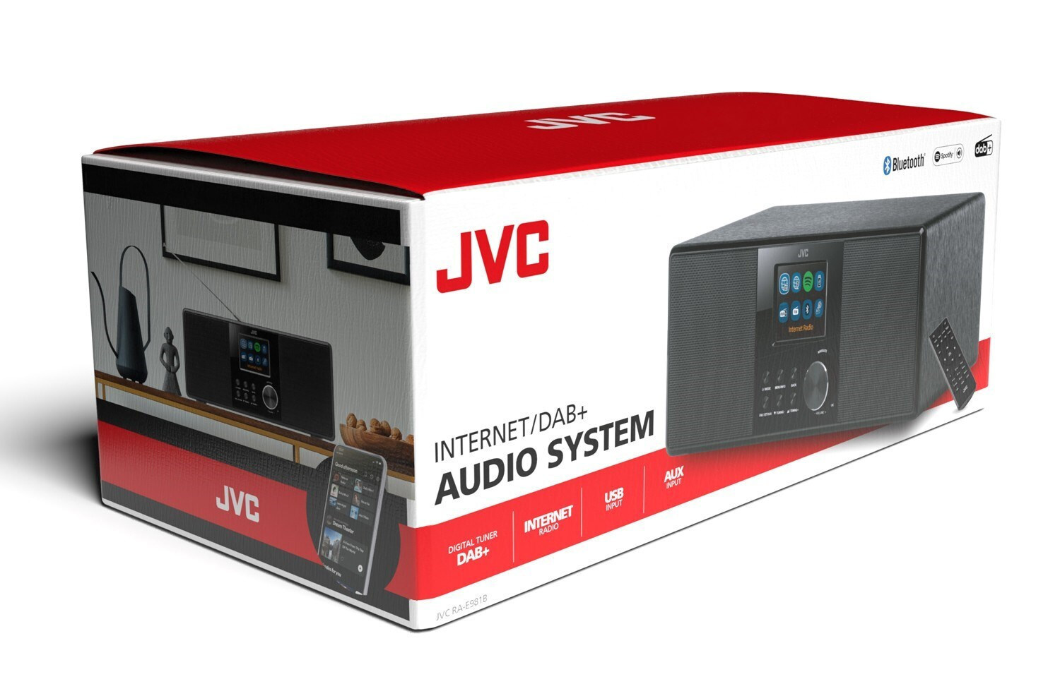 JVC RA-E981B Επιτραπέζιο Ραδιόφωνο Ρεύματος DAB+ με Bluetooth και USB Μαύρο - Image 5