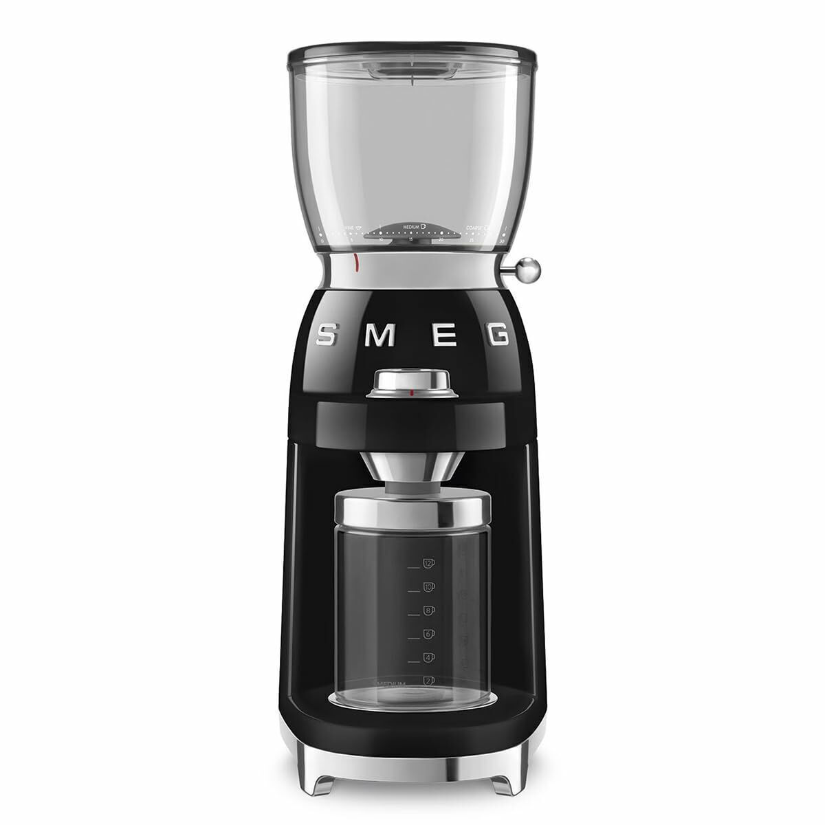 Smeg CGF11BLEU Ηλεκτρικός Μύλος Καφέ 150W με Χωρητικότητα 350gr και 30 Επίπεδα Άλεσης Μαύρος - Image 2
