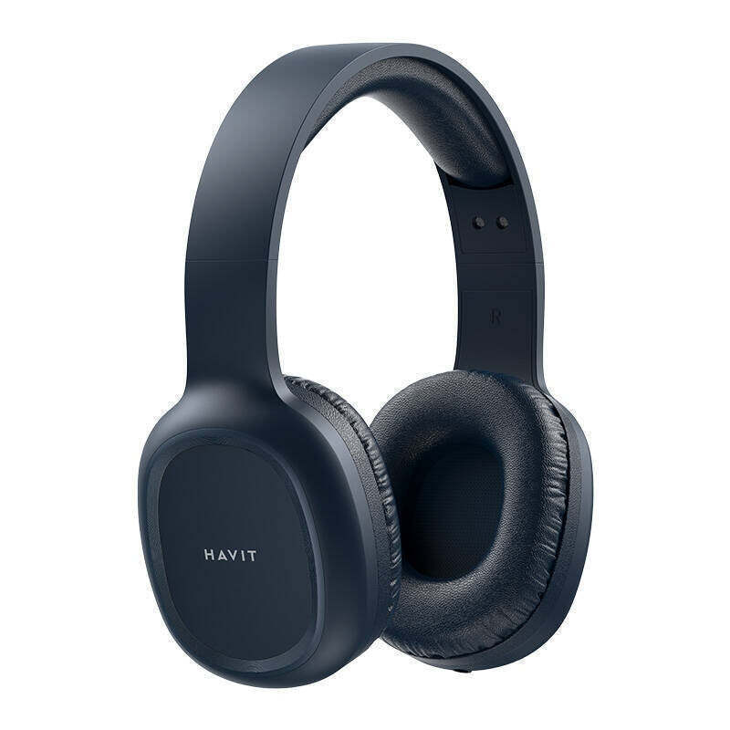 Havit H2590BT Pro Ασύρματα / Ενσύρματα Over Ear Ακουστικά με Ραδιόφωνο με 4 ώρες Λειτουργίας Μπλε - Image 2