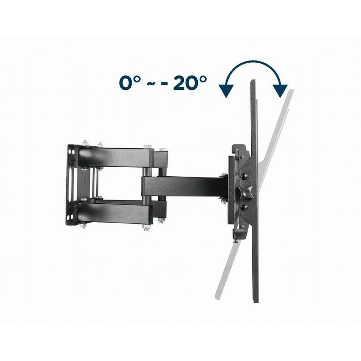 Gembird WM-70ST-01 Βάση Τηλεόρασης Τοίχου έως 70" και 35kg Μαύρο - Image 9