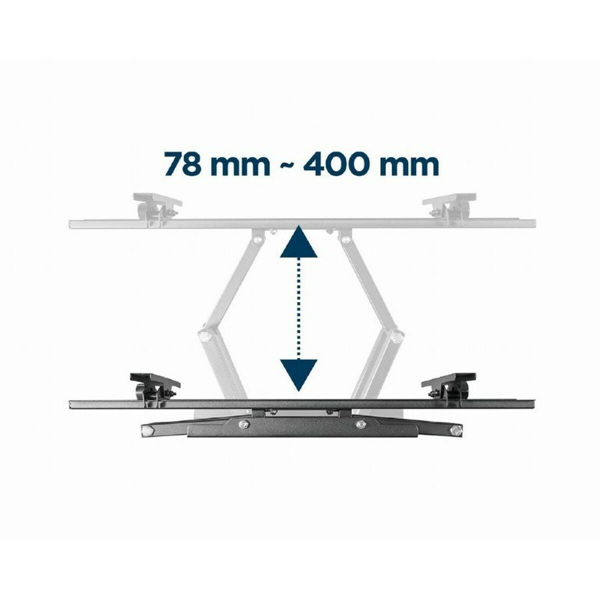Gembird WM-70ST-01 Βάση Τηλεόρασης Τοίχου έως 70" και 35kg Μαύρο - Image 2