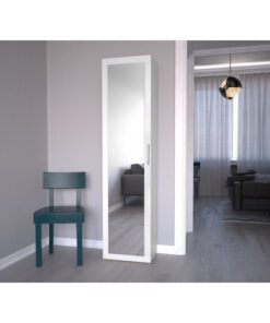 Alternative view of Μονόφυλλη Duo με Καθρέπτη 80x54x150cm White
