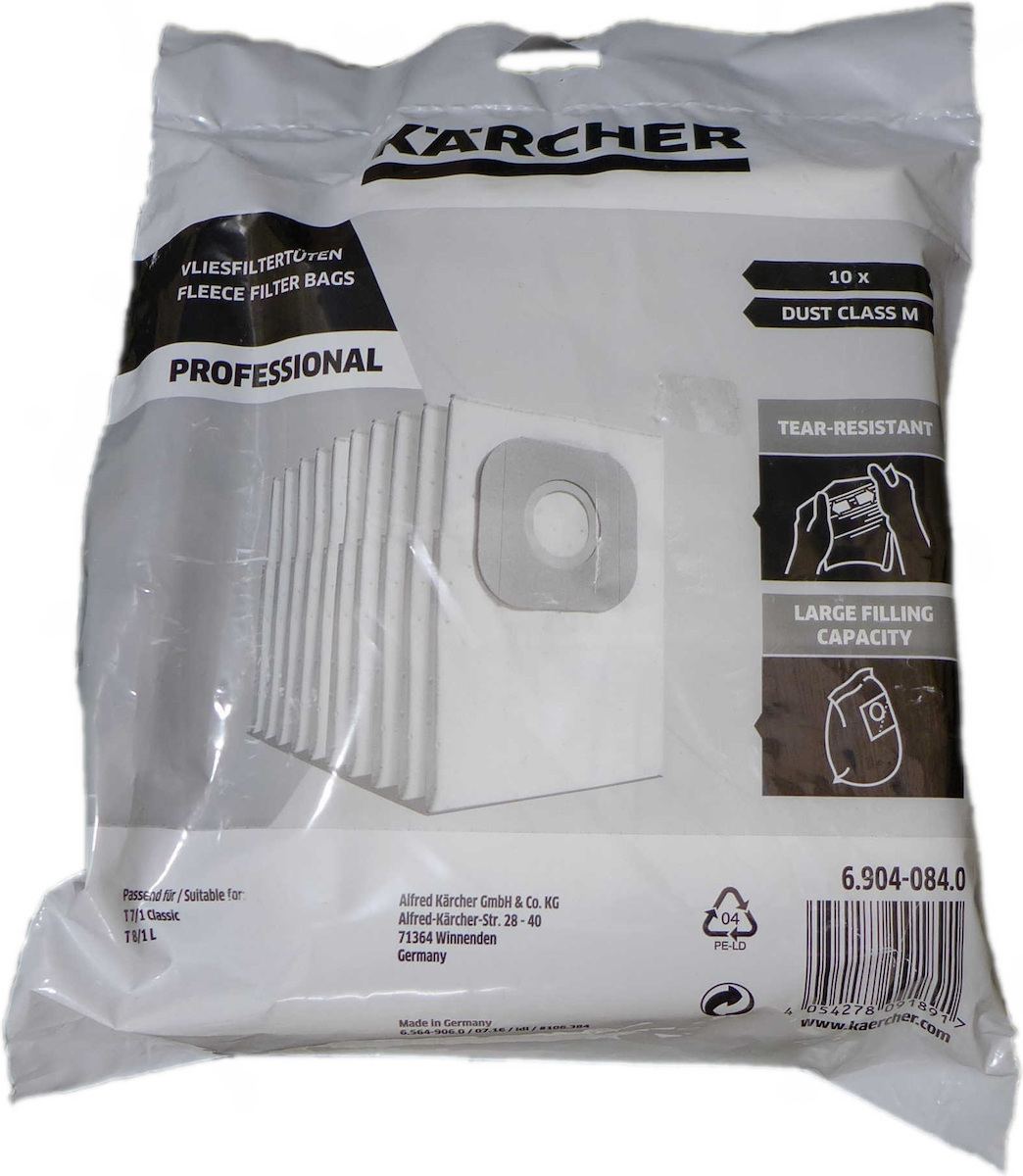 Karcher 6.904-084.0 Σακούλες Σκούπας 10τμχ Συμβατή με Σκούπα Karcher - Image 2