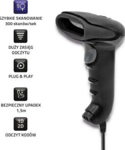 Qoltec Scanner Χειρός Ασύρματο με Δυνατότητα Ανάγνωσης 2D και QR Barcodes 50868