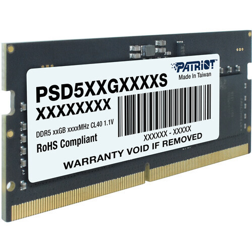 Patriot Signature DDR5 με Module 1x32GB και Ταχύτητα 5600 για Laptop PSD532G56002S