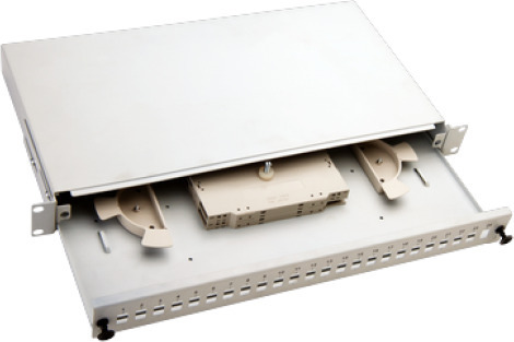 A-LAN Patch Panel για Rack 1U 19" 24 Θυρών Γκρι