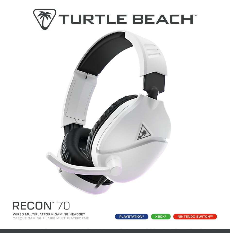 Turtle Beach Recon 70 Over Ear Gaming Headset με σύνδεση 3.5mm Λευκό - Image 9