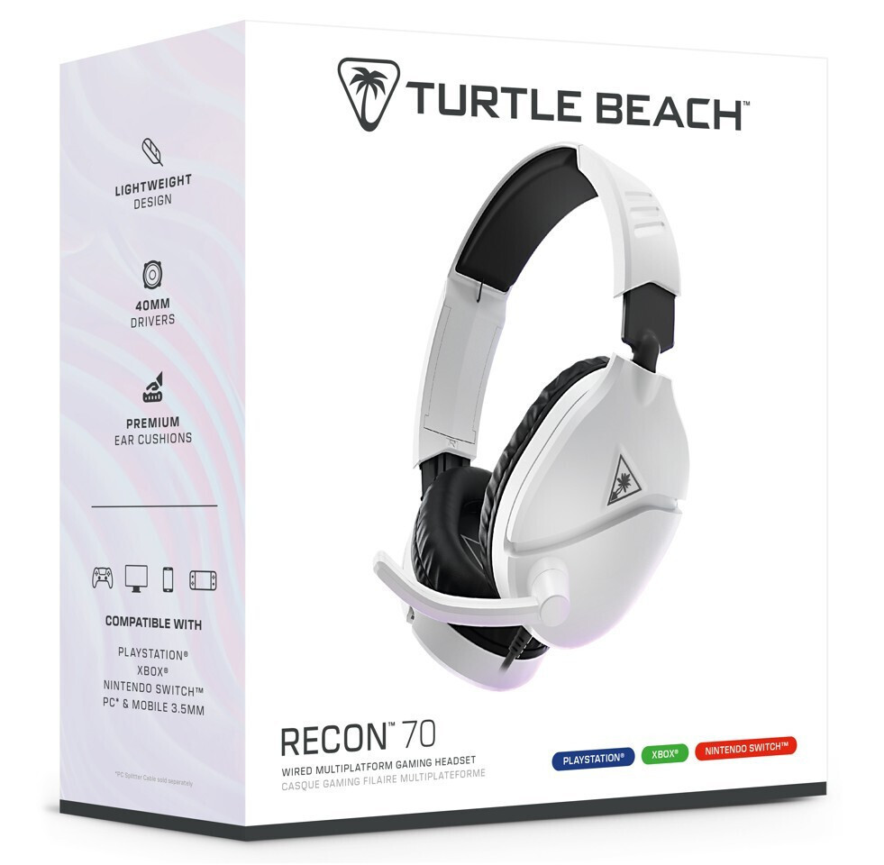 Turtle Beach Recon 70 Over Ear Gaming Headset με σύνδεση 3.5mm Λευκό - Image 12