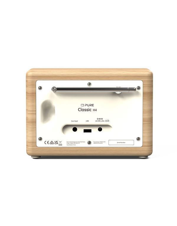 Pure Classic H4 Επιτραπέζιο Ραδιόφωνο Ρεύματος DAB+ με Bluetooth Λευκό - Image 2